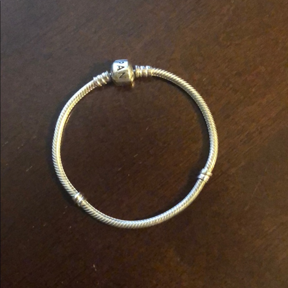 Authentic Pandora bracelet barley worn